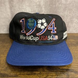 Vintage 1994 World Cup USA Soccer Snapback Hats Twins Enterprise Adult OSFA VTG
